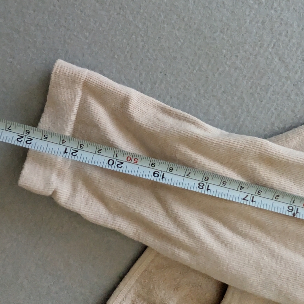 One Shoulder Ribbed Knit Long Sleeve Bodysuit Size S Beige Cream Neutral Glam image 8